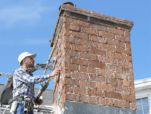 Brickwork for a chimney rebuild by Waterbury Chimney Sweep in Waterbury, CT
