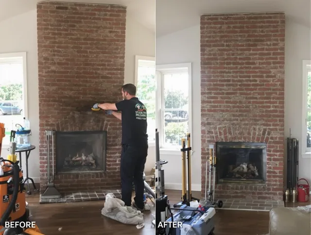 Finished chimney sweeping service by Waterbury Chimney Sweep in Waterbury, CT