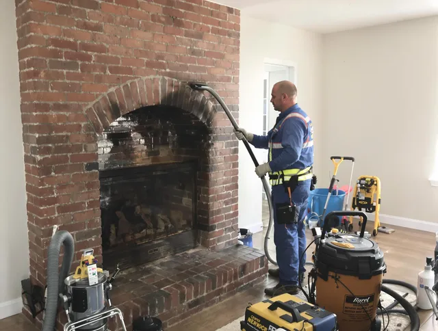 Waterbury Chimney Sweep expert performing detailed chimney sweep in Waterbury, CT