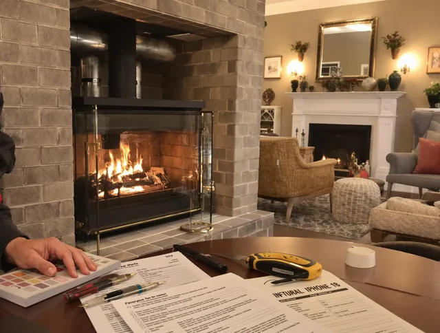 Waterbury Chimney Sweep verifying fireplace safety measures in Waterbury, CT